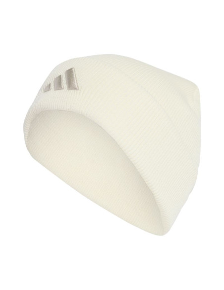Czapka adidas new logo beanie cuff kremowa jx5745