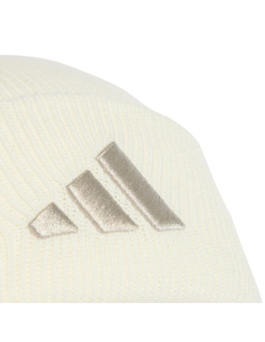 Czapka adidas new logo beanie cuff kremowa jx5745