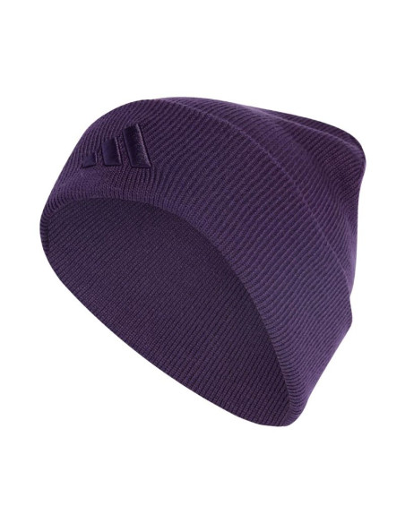 Czapka adidas new logo beanie cuff fioletowa jx5748