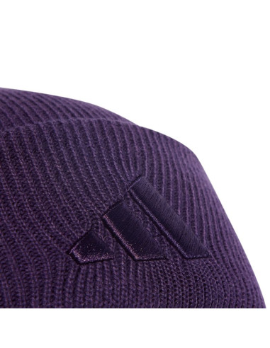 Czapka adidas new logo beanie cuff fioletowa jx5748