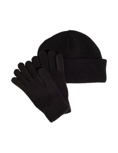 Komplet dla dzieci adidas czapka + rękawiczki czarny jp2783