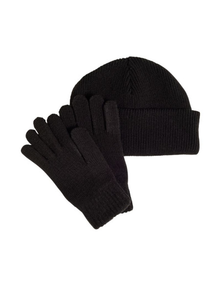 Komplet dla dzieci adidas czapka + rękawiczki czarny jp2783