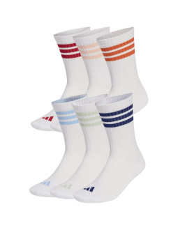 Skarpety adidas 3-stripes essentials cushioned crew 6 pak białe ke5493
