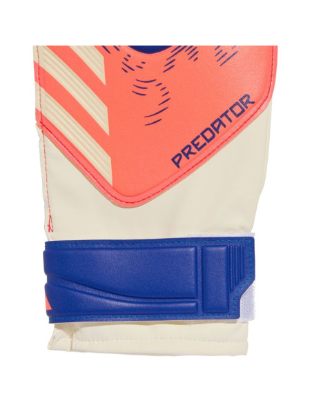 Rękawice bramkarskie adidas predator glove training biało-pomarańczowe jn5355