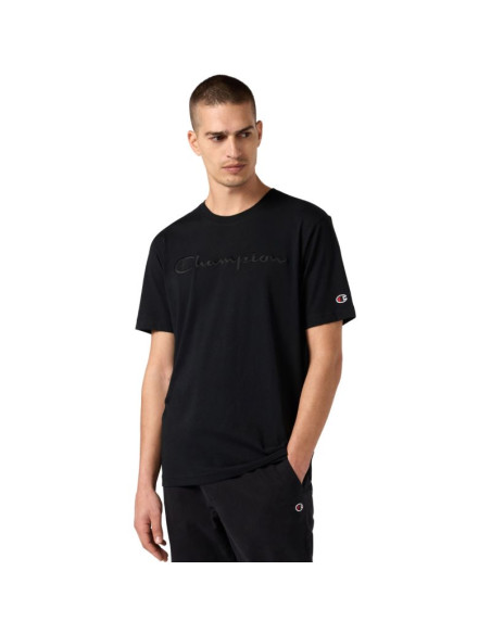Koszulka męska champion ss tee czarna 220273 kk001