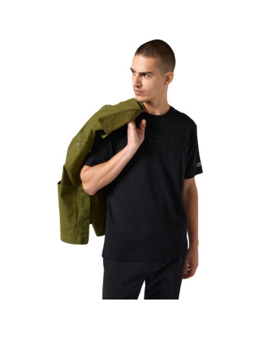 Koszulka męska champion ss tee czarna 220273 kk001