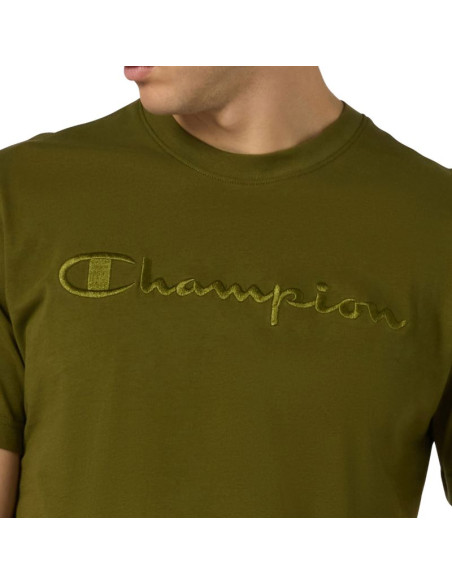 Koszulka męska champion ss tee oliwkowa 220273 gs585