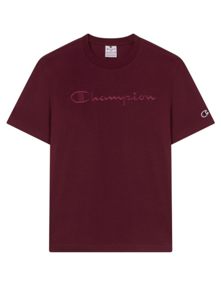 Koszulka męska champion ss tee bordowa 220273 rs522
