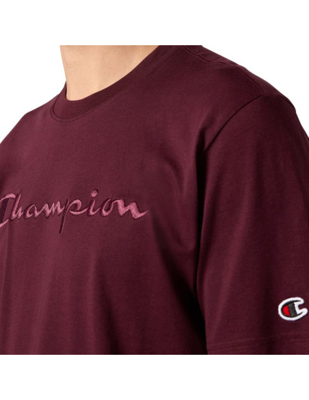 Koszulka męska champion ss tee bordowa 220273 rs522