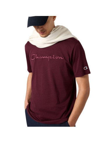 Koszulka męska champion ss tee bordowa 220273 rs522