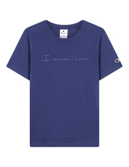 Koszulka damska champion ss tee niebieska 118382 bs200 2