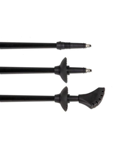 Kije nordic walking best sporting 2-sekwencje czarne