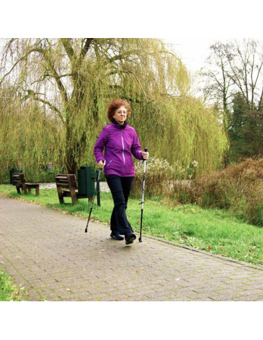 Kije nordic walking best sporting 2-sekwencje czarne