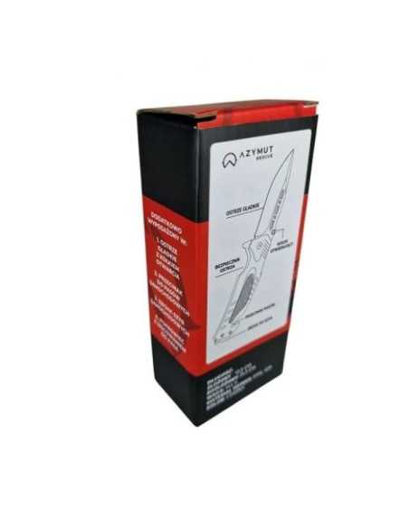 Nóż ratowniczy azymut rescue +przecinak pasów +zbijak szyb +pokrowiec