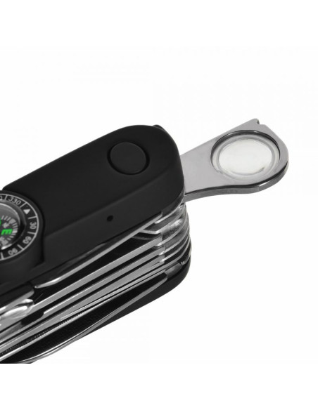 Scyzoryk azymut tatron - 25 narzędzi + kabura, 90mm czarny ( hk20017bl )