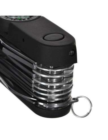 Scyzoryk azymut tatron - 25 narzędzi + kabura, 90mm czarny ( hk20017bl )