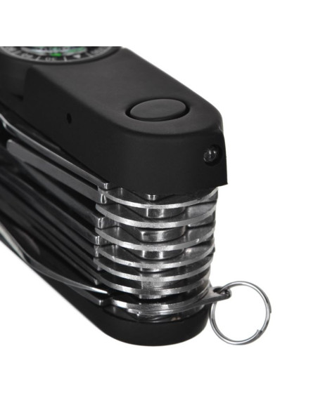 Scyzoryk azymut tatron - 25 narzędzi + kabura, 90mm czarny ( hk20017bl )