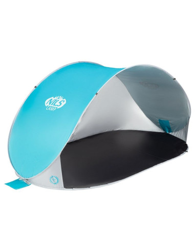Namiot plażowy samorozkładający nils camp nc3174 turkusowo-szary