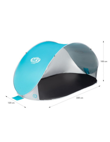 Namiot plażowy samorozkładający nils camp nc3174 turkusowo-szary