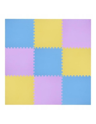 Mata puzzle multipack one fitness mp10 żółto-niebiesko-fioletowa