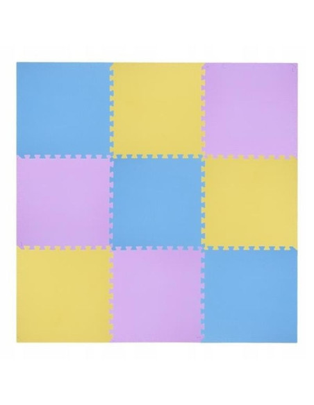 Mata puzzle multipack one fitness mp10 żółto-niebiesko-fioletowa