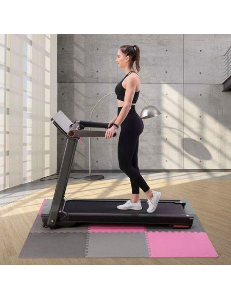 Mata puzzle multipack one fitness mp10 różowo-szare 9 elementów 10 mm