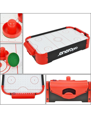 Gra cymbergaj air hockey na stół 51x31x10cm czarny enero pro