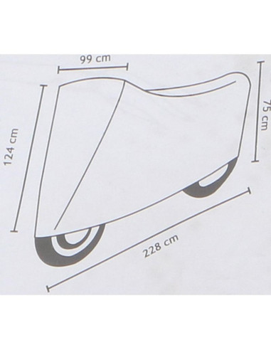 Pokrowiec na motor 228x124/75x99cm dunlop