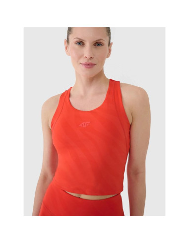 Crop top treningowy szybkoschnący damski 4f 4fwss25tfslf413-62s