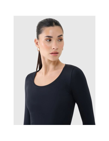 Longsleeve slim gładki damski 4f 4frss25tlonf511-20s