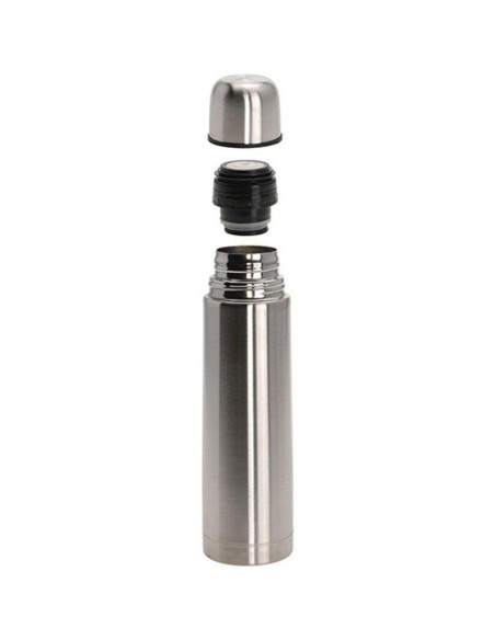 Termos turystyczny 1000ml z 2 kubkami srebrny