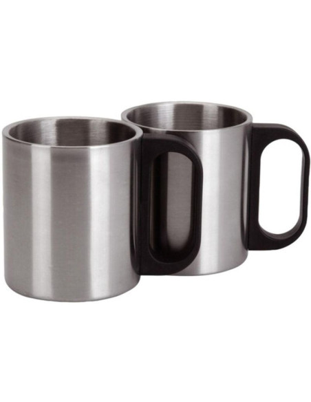 Termos turystyczny 1000ml z 2 kubkami srebrny