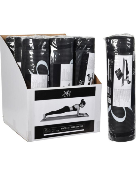 Mata do jogi nbr czarna 10mm 183x58cm xqmax