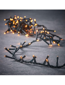 Lampki choinkowe łańcuch świetlny 550  led timer ciepły biały luca