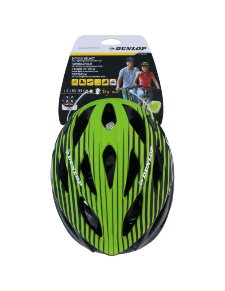 Kask rowerowy regulowany dunlop r.l zielony