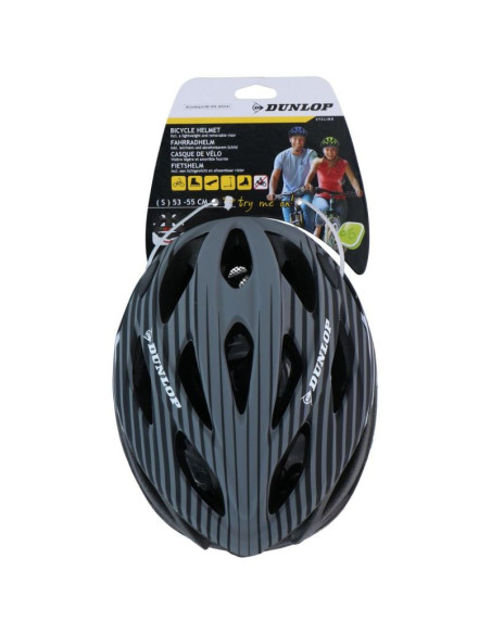 Kask rowerowy regulowany dunlop r.m szary