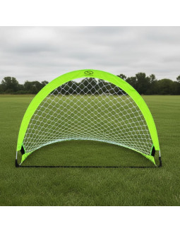 Bramka piłkarska treningowa pop-up - zielony neon (m) 120x80x80 cm