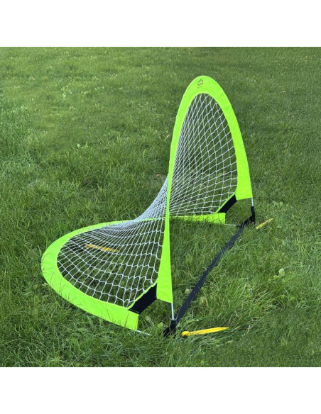 Bramka piłkarska treningowa pop-up - zielony neon (m) 120x80x80 cm
