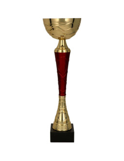 Puchar metalowy złoto-burgundowy tuma rd