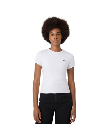 Koszulka damska fila trivero biała faw1205 10001