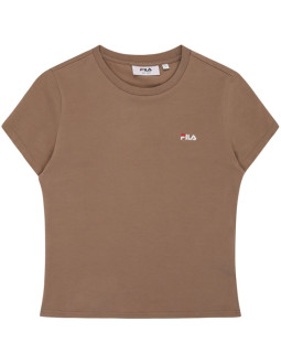 Koszulka damska fila trivero beżowa faw1205 70008