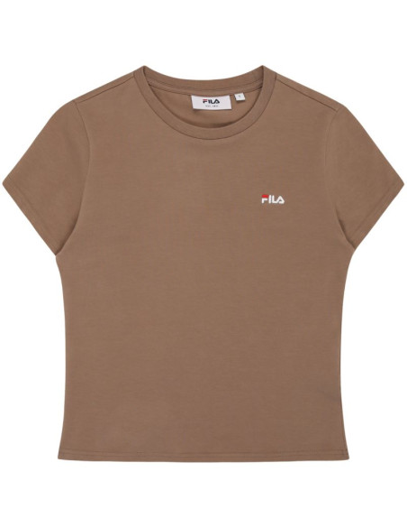 Koszulka damska fila trivero beżowa faw1205 70008