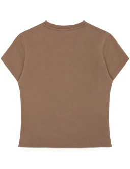 Koszulka damska fila trivero beżowa faw1205 70008 2