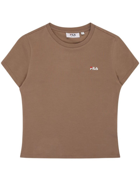 Koszulka damska fila trivero beżowa faw1205 70008