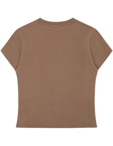 Koszulka damska fila trivero beżowa faw1205 70008