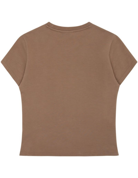 Koszulka damska fila trivero beżowa faw1205 70008