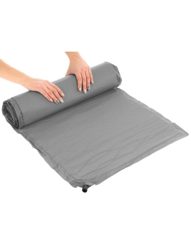 Mata samopompująca turystyczna materac 180x50x2,5cm redcliffs szara