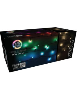 Lampki choinkowe łańcuch świetlny 96 led rgb z pilotem 2