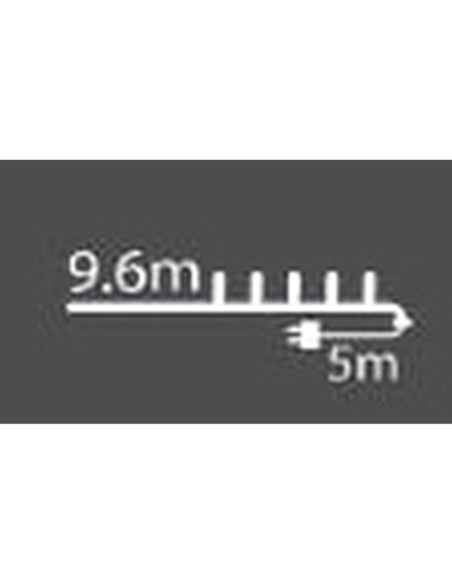 Lampki choinkowe łańcuch świetlny 96 led rgb z pilotem