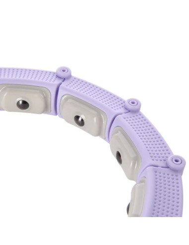 Hula hop hms hhm14 z magnesami, obciążnikiem i licznikiem fioletowy